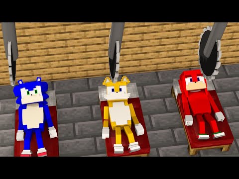 Sonic.EXE + Knuckles and Tails Trapped Meme - (Minecraft Animation) FNF