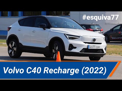 Volvo C40 Recharge (2022) – Maniobra de esquiva #esquiva77 (moose test) y #eslalon77 | km77.com