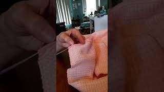 finition de pièce tissée