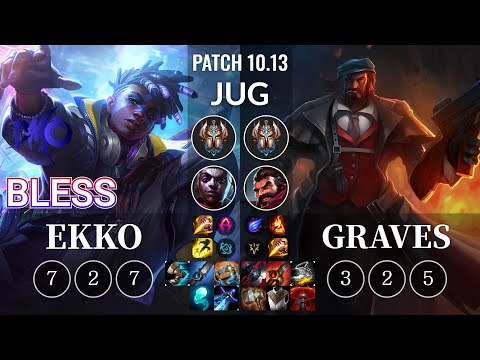 DMO bless Ekko vs Graves Jungle - KR Patch 10.13