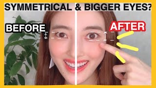 Big Eyes Exercise (Fast Results) | Massage to Make your Eyes Symmetrical