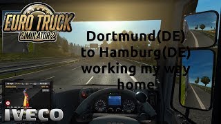 Euro Truck Simulator 2 - Dortmund(DE) to Hamburg(DE) working my way home
