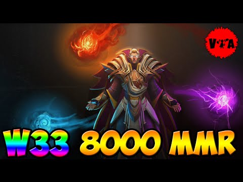 Dota 2 - W33 8000 MMR Plays Invoker vol #4 - Ranked Match