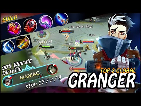 90% Winrate Granger with Maniac, Former Top 1 Global Best Build  and Gameplay - Mobile Legends