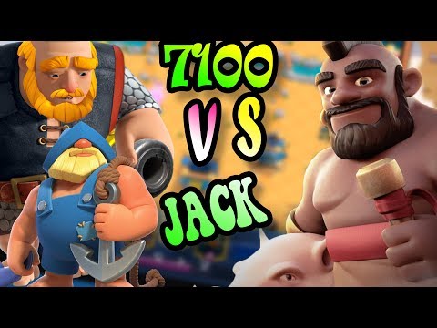 🔥JACK 👈 HOG 2.6 VS HARD COUNTERS +7100 - CLASH ROYALE