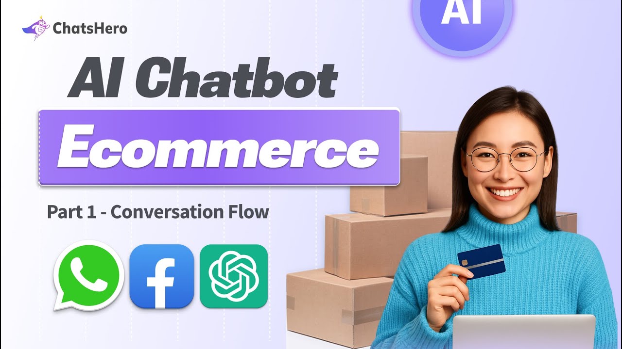 【Ecommerce】How To Build Messenger AI Chatbot | Full Video