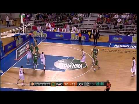 Valery Likhodey - Panathinaikos Athens vs Lokomotiv-Kuban Krasnodar 69-72 (EL G4, 07.11.2013)