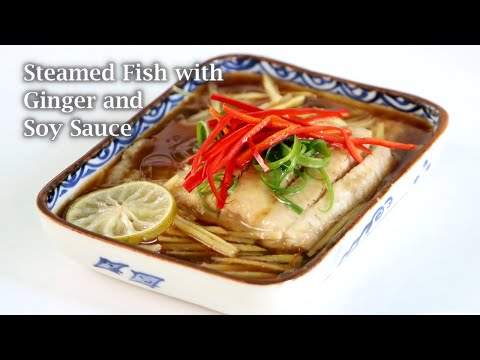 Steamed Fish with Ginger and Soy Sauce (The Best Steamed Fish Recipe!)