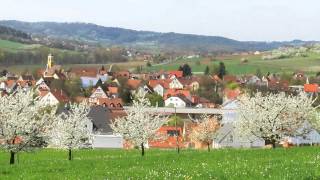 preview picture of video 'Wandern Franken: Kirschblüte bei Eckental'