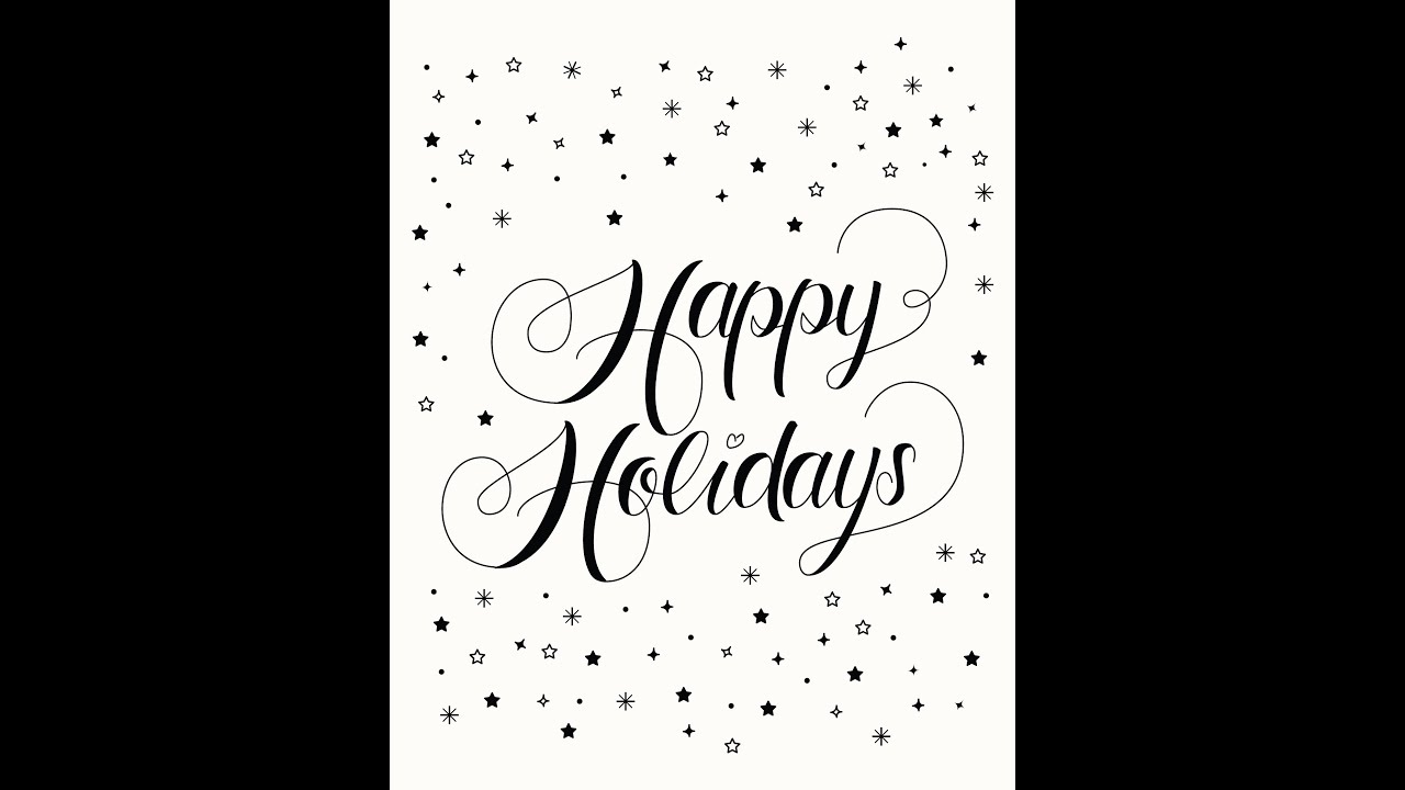Vectoring Hand-Lettering: Happy Holidays