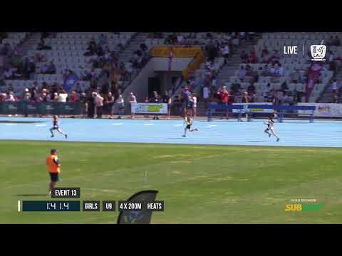 GIRLS U09 4X200M HEAT 2 - 2017 SUBWAY STATE RELAY CHAMPIONSHIPS // LAVicTV