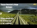 4K CAB VIEW: Evening Express Train over the Mountain pass
