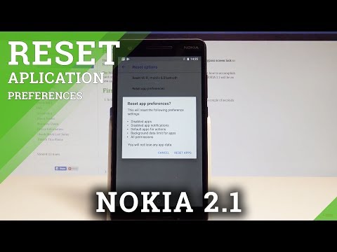 How to Reset App Preferences on NOKIA 2.1 - Restore Defaults App Settings