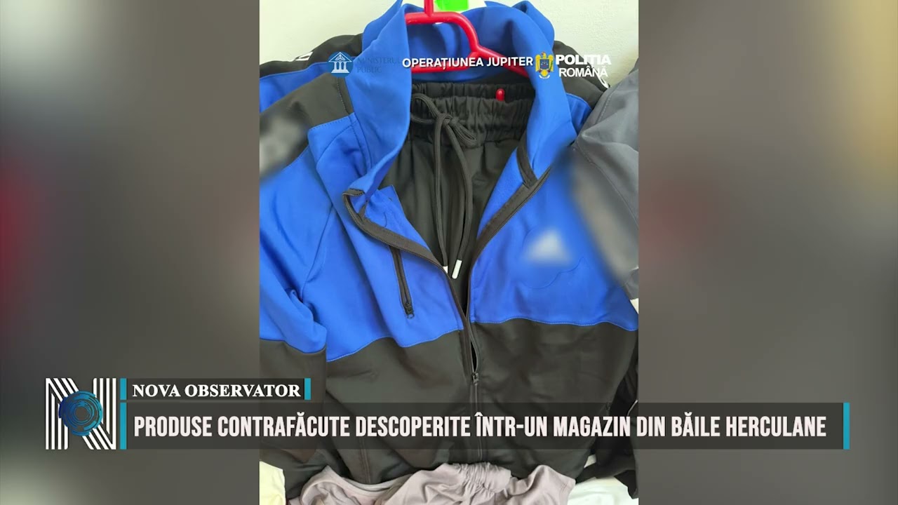 Produse contrafăcute descoperite într-un magazin din Băile Herculane
