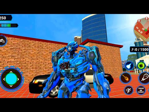 Us Police Bike Transform Robot Game *** Trò Chơi siêu RoBot cảnh sát Biến hình ### Android  Gameplay