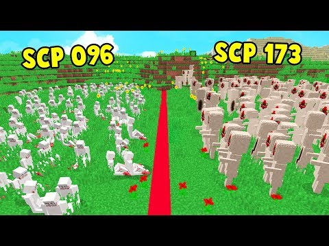 ESERCITO DI SCP 096 contro ESERCITO DI SCP 173 - Minecraft ITA