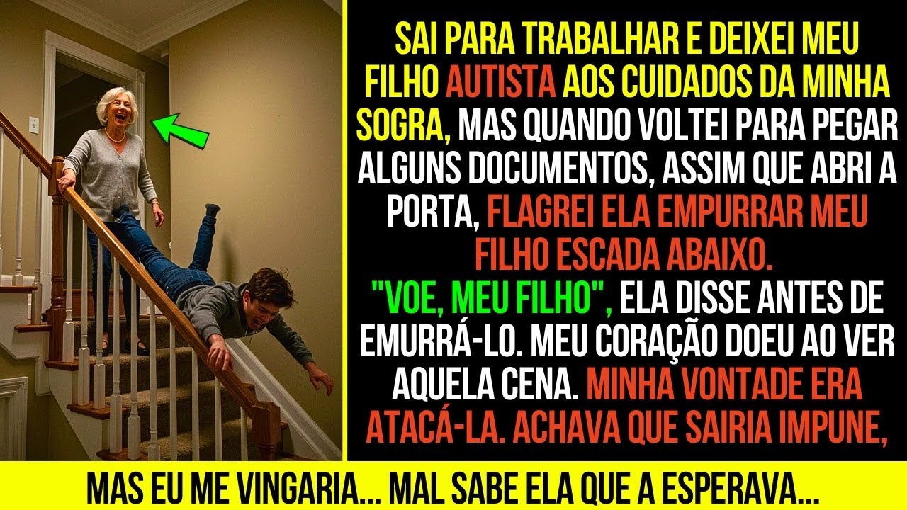 Minha Sogra EMPURROU Meu Filho AUTISTA da Escada, Então Fiz Com Ela Algo Pior Ainda...