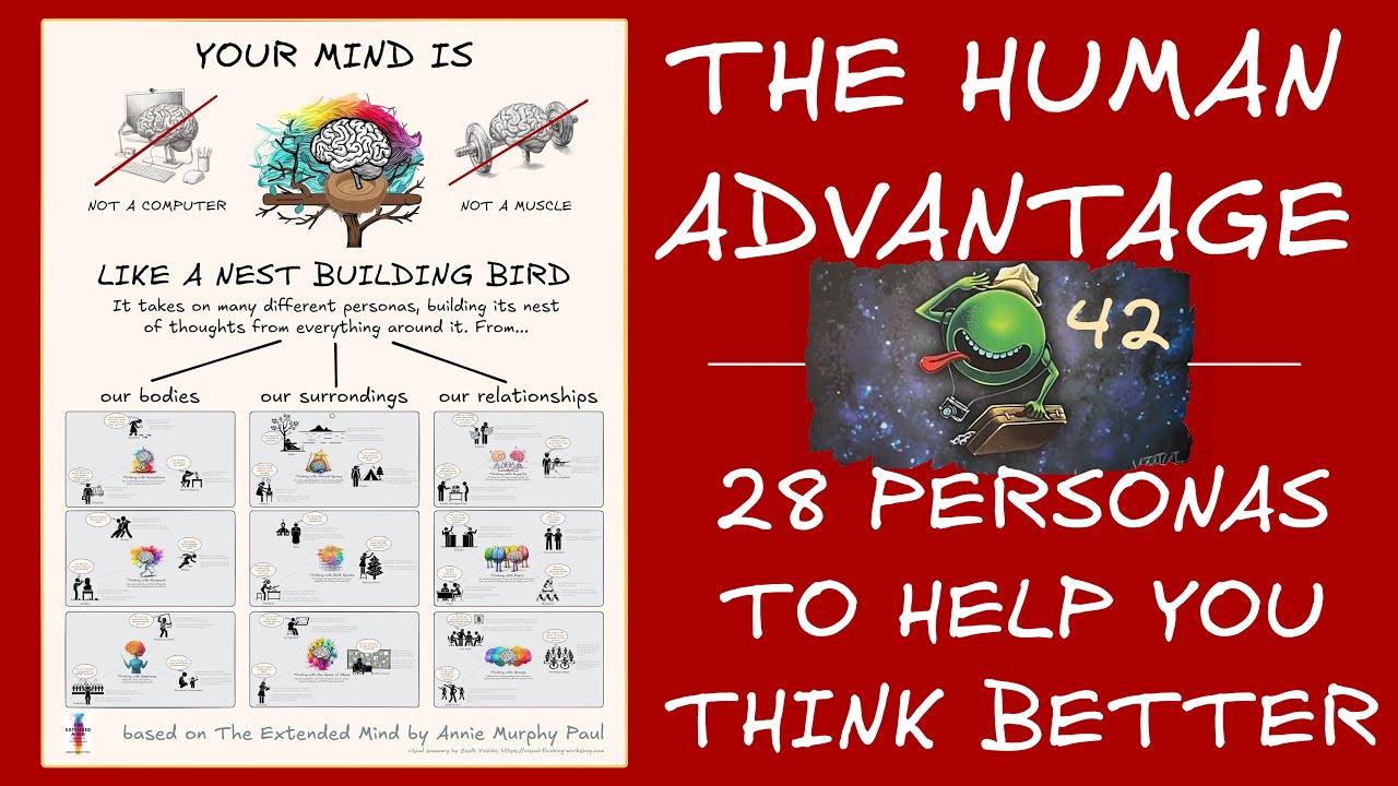 The Human Advantage - 28 Personas to Help You Think Better - A visual summary of The Extended Mind
