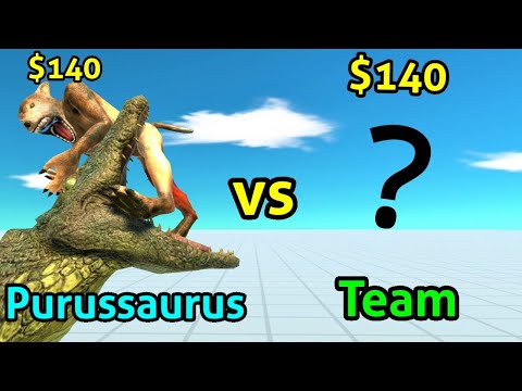 Purussaurus vs Random team same price ARBS Animal revolt battle simulator