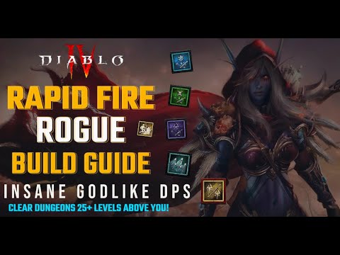Diablo 4 - New Best Rapid Fire Rogue Build Guide for Endgame (Speedfarm Elemental Bow)  3 Imbuements