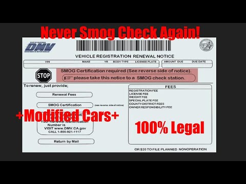 How to Avoid Smog Check in California! 100% Legal!