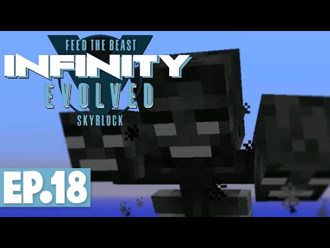 FTB INFINITY EVOLVED SKYBLOCK - FLUX-INFUSED ARMOUR & WITHER FIGHT! #18 [Modded FTB Skyblock]