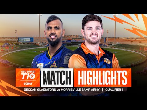 2024 Abu Dhabi T10 I Qualifikationsspiel 1 Highlights: Deccan Gladiators vs. Morrisville Samp Arm...