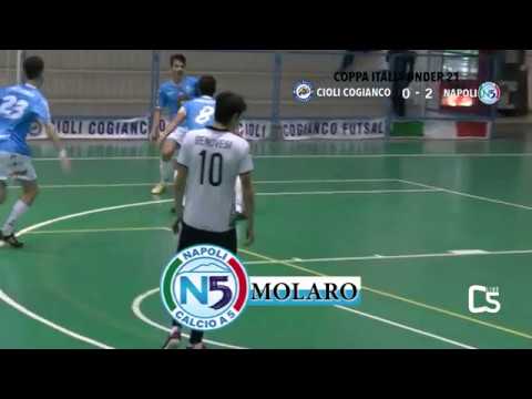 Calcio a 5, Coppa Italia Under 21: Cioli Cogianco - Napoli, highlights e interviste