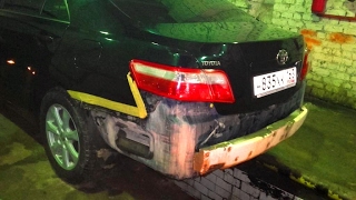 TOYOTA Camry 40 Снятие заднего бампера