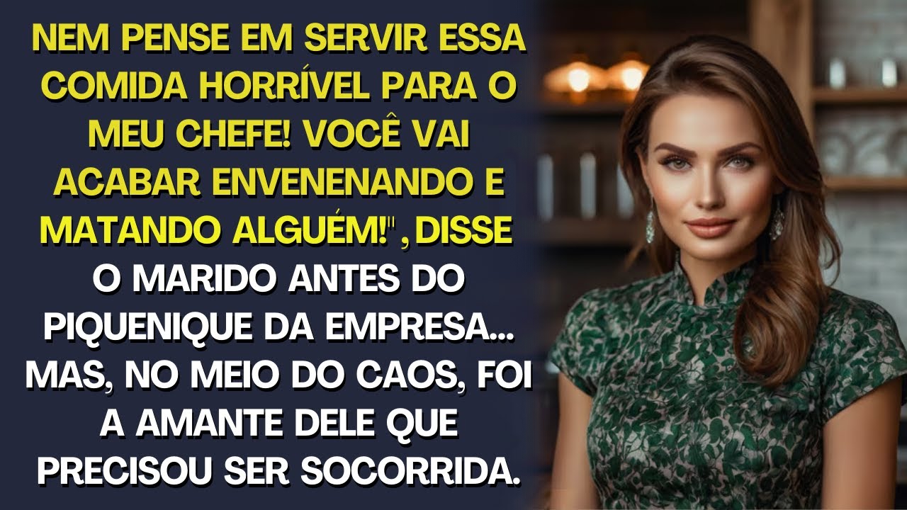 "Você vai envenenar meu chefe com sua comida!", disse o marido. Mas a amante que precisou de socorro