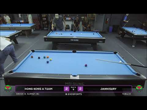 HONG KONG A TEAM vs JANNISERY - SNOOK-D - TABLE 9 | EvoSports