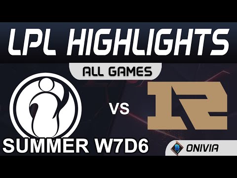 IG vs RNG Highlights ALL GAMES LPL Summer Season 2020 W7D6 Invictus Gaming vs Royal Never Give Up by