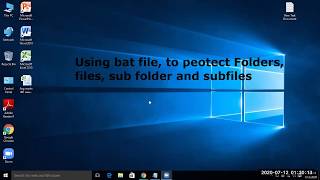 Using bat locker, to password protect secret folders and files - Windows 10