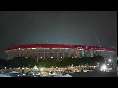 View of the Estadio Azteca in Mexico City ahead of the World Cup opening match