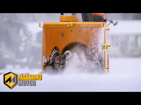 Massimo 24 in. 196 cc 2-Stage Electric Start Gas in Davison, Michigan - Video 1