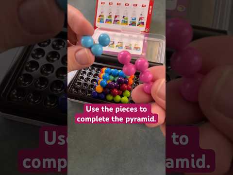 Use the pieces to complete the IQ Puzzler Pro 3D pyramid. #puzzlesolving #puzzles
