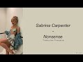Sabrina Carpenter Nonsense Traduction Française