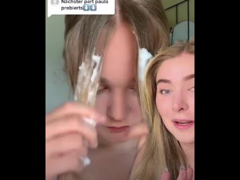 Paula Probierts 😍❤️ curtain bangs mit Festiger - Wie findet ihr das Ergebnis? 😍❤️ cr: @Henriette