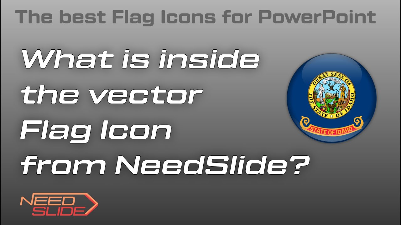 What is inside the vector Flag Icon from NeedSlide?