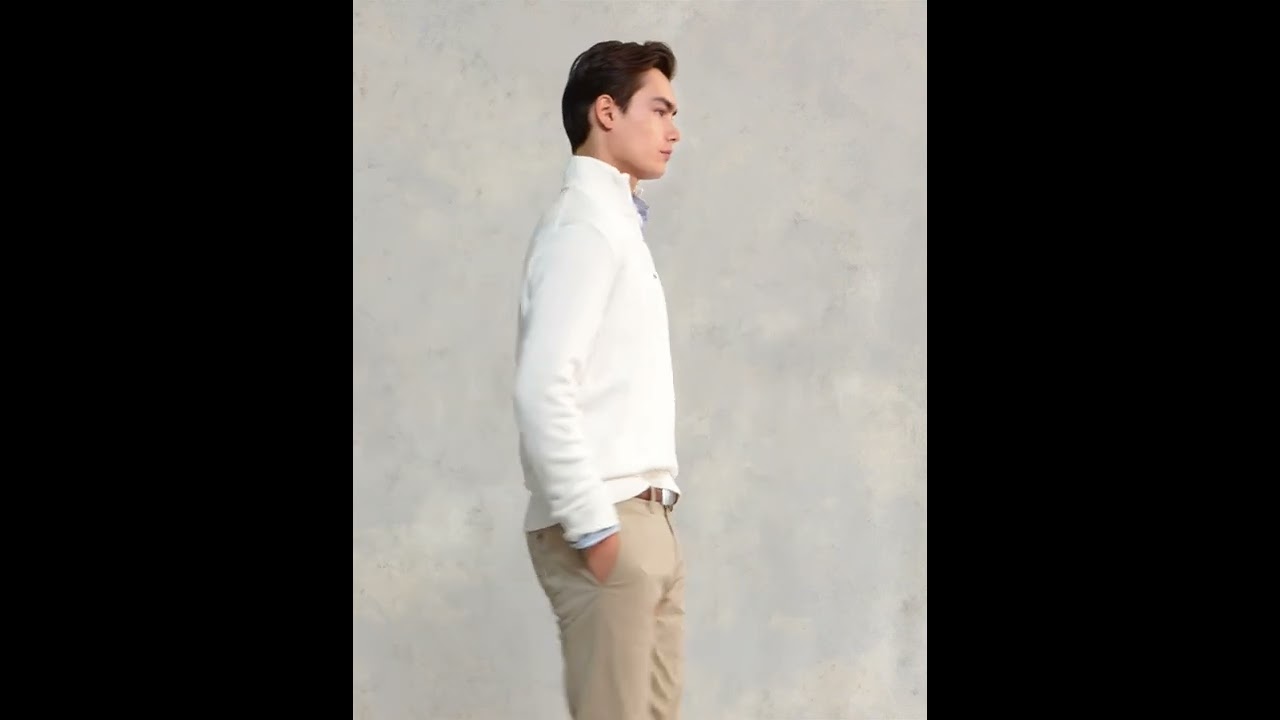 Polo Ralph Lauren Cotton 1/4 Zip Sweater SKU: 9849695