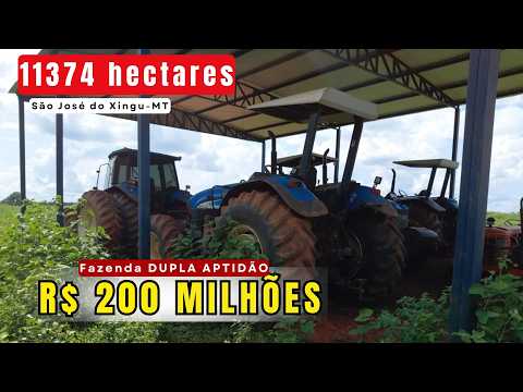 11.374 HECTARES A VENDA NO MATO GROSSO | PECUÁRIA + AGRICULTURA | R$ 200 MILHÕES