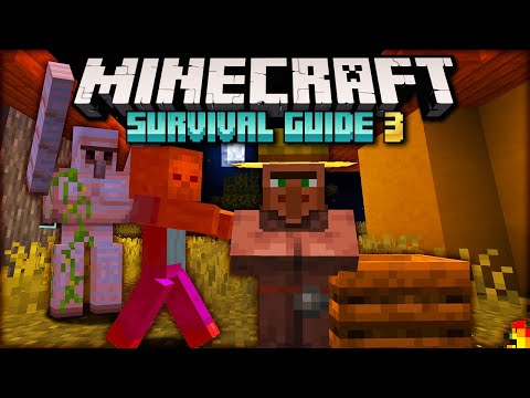 How to Protect a Village! ▫ Minecraft Survival Guide S3 ▫ Tutorial Let's Play [Ep.18]
