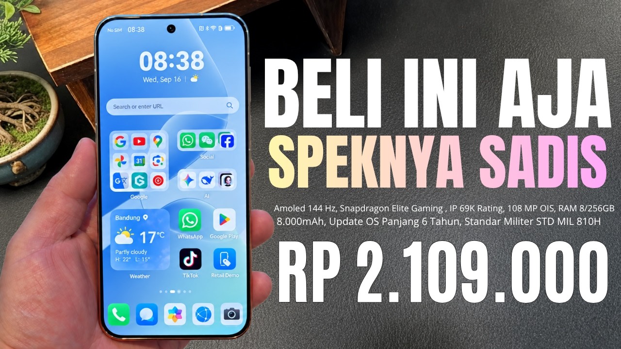 CUMA INI YANG WARAS‼️RAM 8/256 GB, 8.000 MAH - HP 2 JUTAAN TERBAIK DAN TERBARU OKTOBER 2026