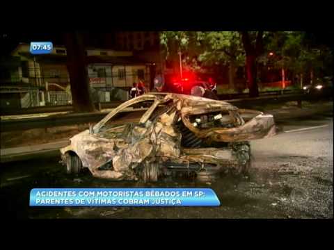 Familiares de vítimas de acidentes provocados por motoristas bêbados cobram justiça
