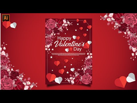 Christmas Poster Design in Adobe Illustrator Tutorial Ai Free File Download