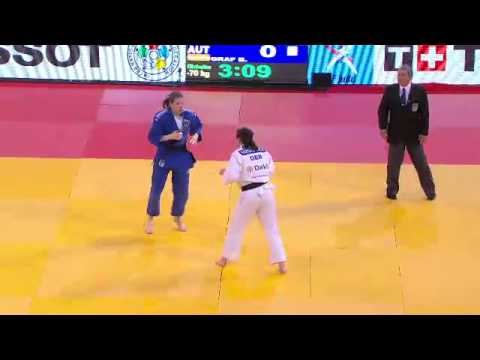 Judo Grand Slam Paris 2013: -70kg  VARGAS KOCH, Laura (GER) -  GRAF, Bernadette (AUT)