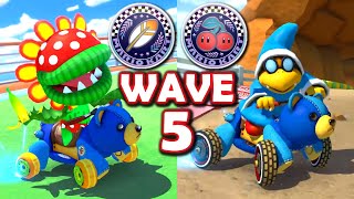 Mario Kart 8 Deluxe WAVE 5 DLC FULL PLAYTHROUGH!! *Petey Piranha and Kamek* [Feather and Cherry Cup]