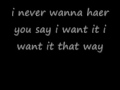 backstreet boys i want it that way lyrics 