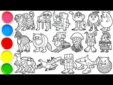 Draw 17 Amazing Italian Meme Creatures in Minutes - Tigroligre Frutonni, KARKERKAR KURKUR & others