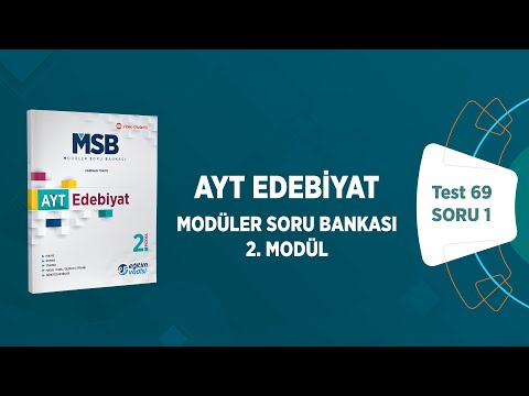 AYT Edebiyat Moduler Soru Bankası Modul 02 Test 69 Soru Çözümleri